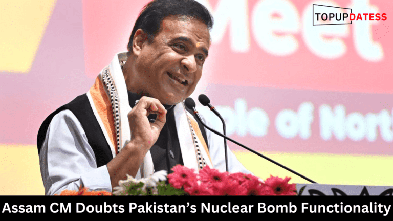 Assam CM Doubts Pakistan’s Nuclear Bomb Functionality